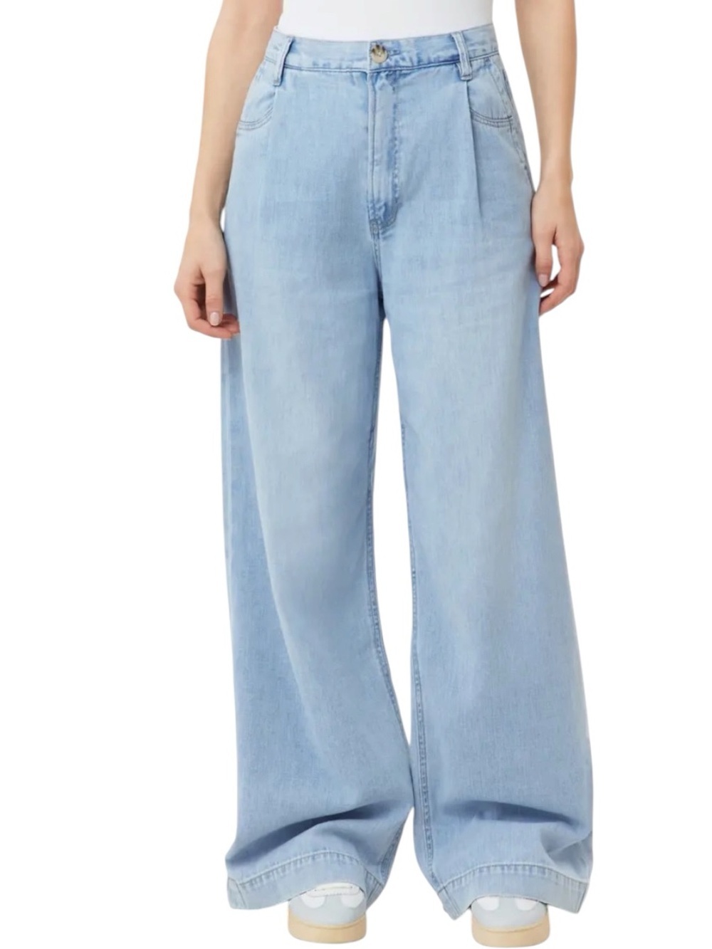 🌸**NWT** Scotch & Soda Light Blue Wide-Leg Jeans